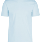 C0300 Playera Peso Completo Cuello Redondo Manga Corta para Caballero Azul Claro · 100% Algodón