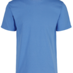 C0300 Playera Peso Completo Cuello Redondo Manga Corta para Caballero Celeste · 100% Algodón